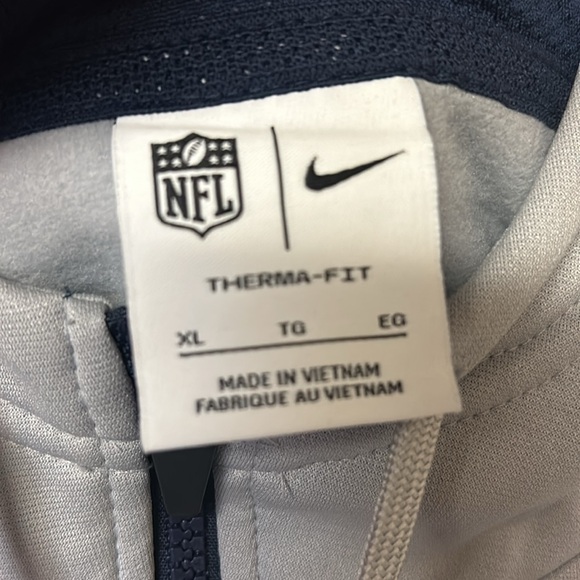 Nike New England Patriots Full Zip Hooded Sweatshirt - Picture 5 of 6